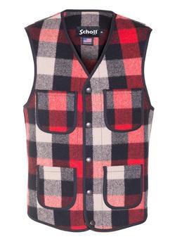 745V - MEN'S WOOL PLAID VEST (Checks)